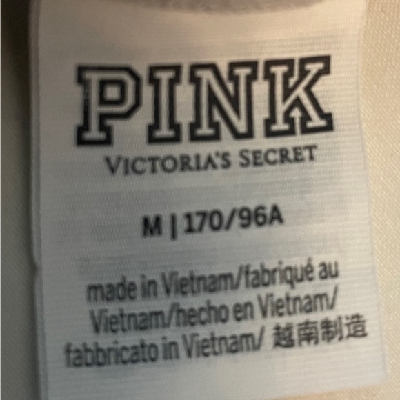 Victoria's Secret Pink Tie Dye Sweat Suit 60%cotton 40% polyester gently used - Picture 8 of 8